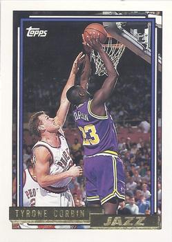 1992-93 Topps - Gold #145 Tyrone Corbin Front