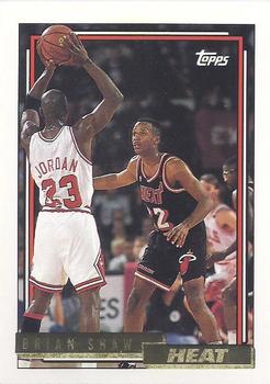 1992-93 Topps - Gold #185 Brian Shaw Front
