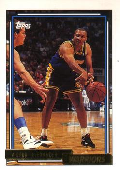1992-93 Topps - Gold #316 Victor Alexander Front