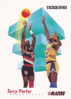 1991-92 SkyBox - Prototypes #240 Terry Porter Front