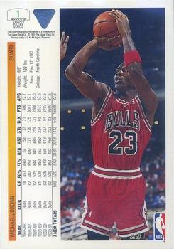 1991-92 Upper Deck - Promos #1 Michael Jordan Back