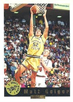1992 Classic Draft Picks - Gold #30 Matt Geiger Front