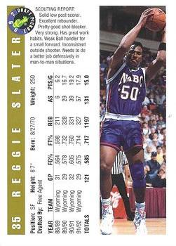 1992 Classic Draft Picks - Gold #35 Reggie Slater Back