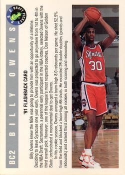 1992 Classic Draft Picks - Magicians #BC2 Billy Owens Back