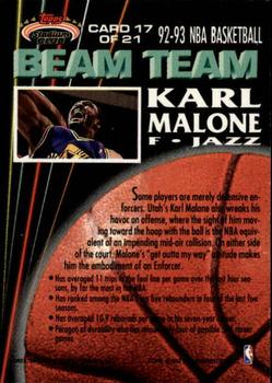 1992-93 Stadium Club - Beam Team Members Only #17 Karl Malone Back