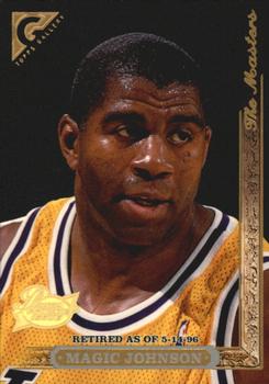 1996-97 Stadium Club - Topps Gallery Player's Private Issue #6 Magic Johnson Front