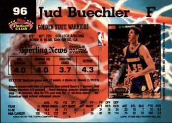 1992-93 Stadium Club - Members Only #96 Jud Buechler Back