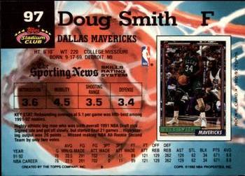 1992-93 Stadium Club - Members Only #97 Doug Smith Back