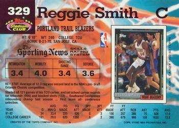 1992-93 Stadium Club - Members Only #329 Reggie Smith Back