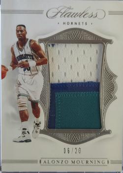 2019-20 Panini Flawless - Patches #P-ALM Alonzo Mourning Front