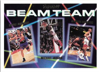 1992-93 Topps - Beam Team Gold #3 Kevin Johnson / Michael Jordan / Dennis Rodman Front