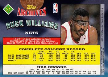 1992-93 Topps Archives - Gold #21 Buck Williams Back