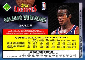 1992-93 Topps Archives - Gold #22 Orlando Woolridge Back