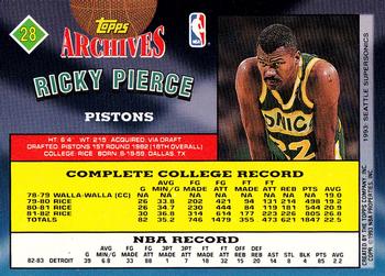 1992-93 Topps Archives - Gold #28 Ricky Pierce Back