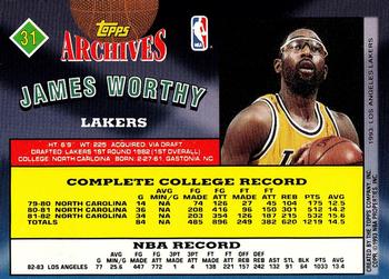 1992-93 Topps Archives - Gold #31 James Worthy Back