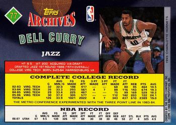 1992-93 Topps Archives - Gold #77 Dell Curry Back