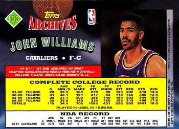 1992-93 Topps Archives - Gold #100 John Williams Back