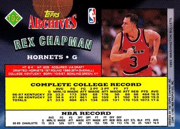1992-93 Topps Archives - Gold #102 Rex Chapman Back