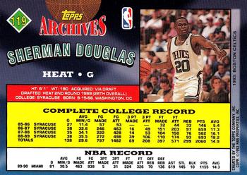 1992-93 Topps Archives - Gold #119 Sherman Douglas Back