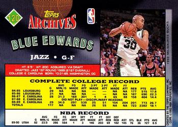 1992-93 Topps Archives - Gold #120 Blue Edwards Back