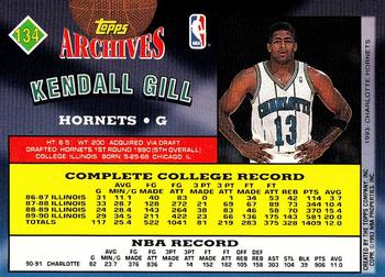  1992 Upper Deck # 43 Hornets Team Kendall Gill