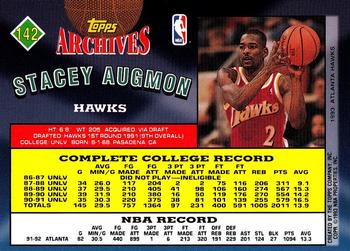 1992-93 Topps Archives - Gold #142 Stacey Augmon Back