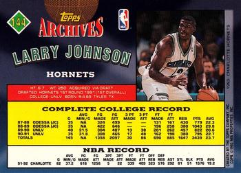 1992-93 Topps Archives - Gold #144 Larry Johnson Back