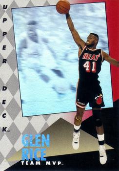 1992-93 Upper Deck MVP Holograms #14 Glen Rice Front