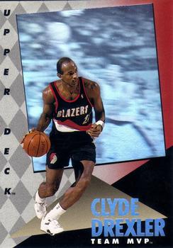 1992-93 Upper Deck MVP Holograms #22 Clyde Drexler Front