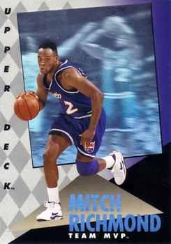 1992-93 Upper Deck MVP Holograms #23 Mitch Richmond Front