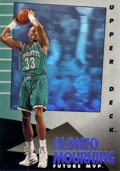 1992-93 Upper Deck MVP Holograms #34 Alonzo Mourning Front