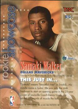 1996-97 Stadium Club - Rookie Showcase #RS8 Samaki Walker Back
