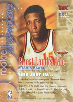 1996-97 Stadium Club - Rookie Showcase #RS23 Priest Lauderdale Back
