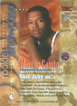 1996-97 Stadium Club - Rookie Showcase #RS1 Marcus Camby Back