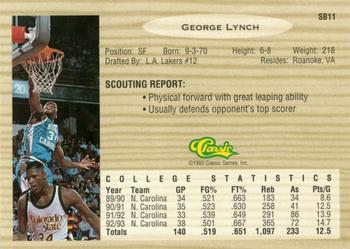 1993 Classic Draft Picks - Special Bonus #SB11 George Lynch Back