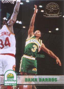 1993-94 Hoops - Fifth Anniversary Gold #204 Dana Barros Front