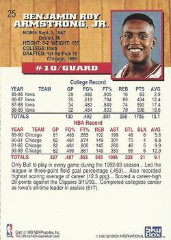 1993-94 Hoops - Fifth Anniversary Gold #25 B.J. Armstrong Back