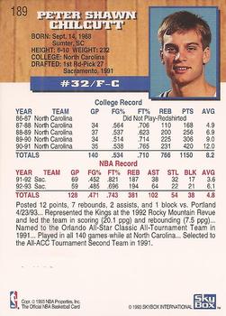 1993-94 Hoops - Fifth Anniversary Gold #189 Pete Chilcutt Back