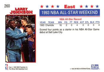 1993-94 Hoops - Fifth Anniversary Gold #260 Larry Johnson Back
