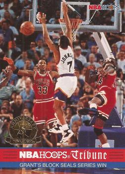 1993-94 Hoops - Fifth Anniversary Gold #297 Grant's Block Seals Series Win TRIB Front