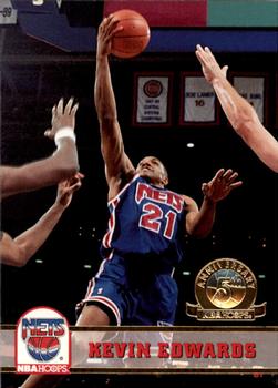 1993-94 Hoops - Fifth Anniversary Gold #370 Kevin Edwards Front