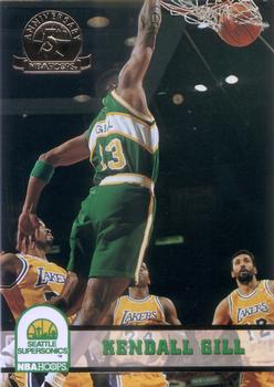 1993-94 Hoops - Fifth Anniversary Gold #408 Kendall Gill Front