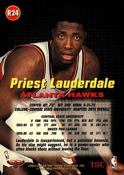 1996-97 Stadium Club - Rookies (Series One) #R24 Priest Lauderdale Back