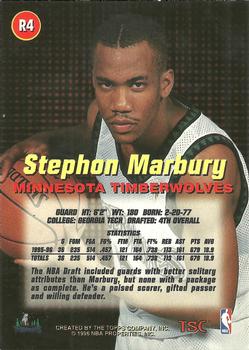 1996-97 Stadium Club - Rookies (Series One) #R4 Stephon Marbury Back