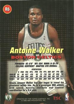1996-97 Stadium Club - Rookies (Series One) #R6 Antoine Walker Back