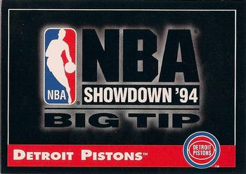 1993-94 Stadium Club - Big Tips #NNO Detroit Pistons Front