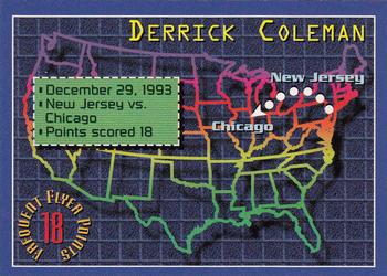 1993-94 Stadium Club - Frequent Flyer Points #3 Derrick Coleman Front