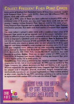 1993-94 Stadium Club - Frequent Flyer Points #4 Ron Harper Back