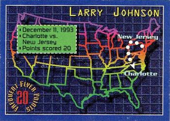 1993-94 Stadium Club - Frequent Flyer Points #3 Larry Johnson Front