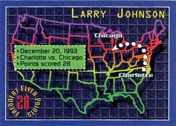 1993-94 Stadium Club - Frequent Flyer Points #4 Larry Johnson Front